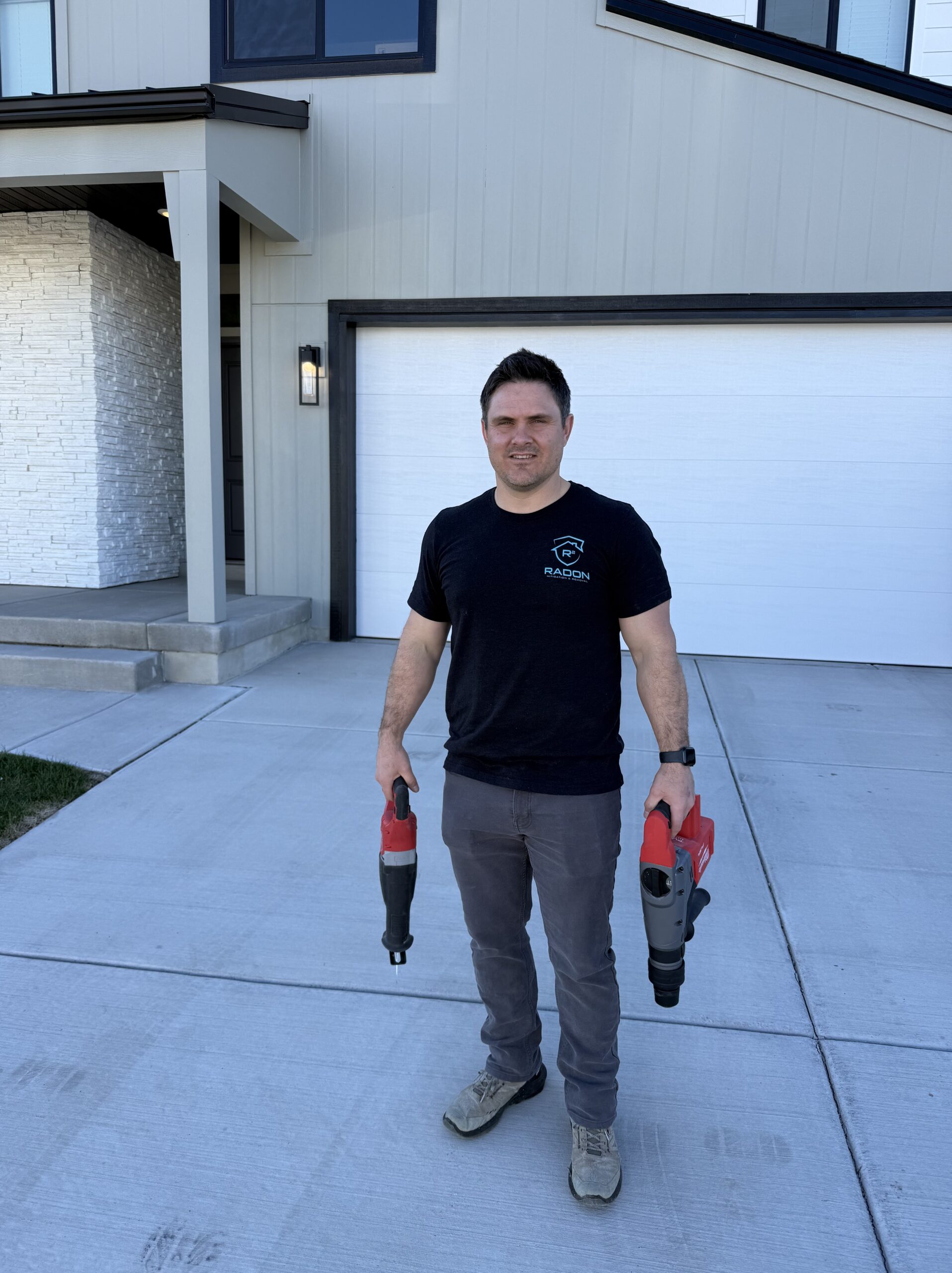 Radon mitigation installation Eagle Mountain Utah